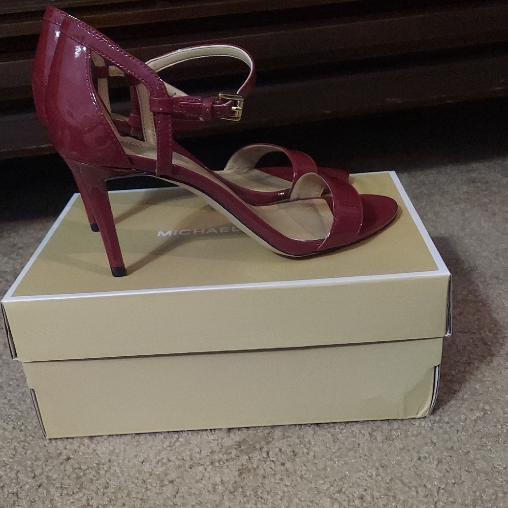 Michael Kors Burgundy Strappy Heels